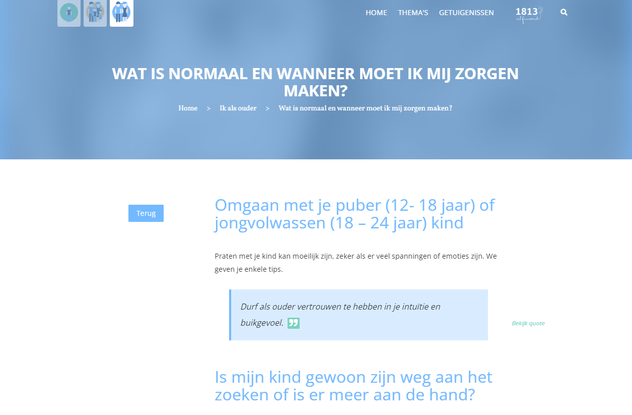 Help Mijn Kind Denkt Aan Zelfmoord · Onlinehulp Apps